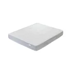 Gepolstertes Doppelbett mit 2 Nachttischen und Matratze Made in Italy – Aaron Viadurini