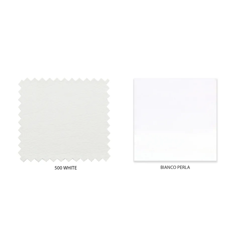 Gepolstertes Doppelbett mit 2 Nachttischen und Matratze Made in Italy – Aaron Viadurini