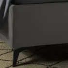 Gepolstertes Doppelbett mit Aufbewahrungsbox Made in Italy - Sonnenblume Viadurini