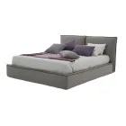 Gepolstertes Doppelbett mit Kommode aus Kunstleder oder Stoff – Notre Dame Viadurini