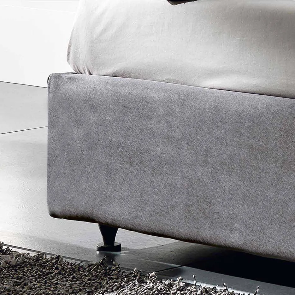 Gepolstertes Doppelbett mit Hebebehälter 160x190 / 200cm Mia Viadurini