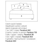 Gepolstertes Doppelbett mit Stauraum aus Stoff – Belle Viadurini