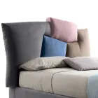 Gepolstertes Doppelbett mit Stoffaufbewahrung – Belle Viadurini