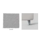 Gepolstertes Doppelbett mit optionalem Stauraum, hergestellt in Italien – Akira Viadurini