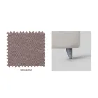 Gepolstertes Doppelbett mit optionalem Stauraum, hergestellt in Italien – Akira Viadurini