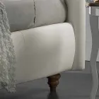 Kunstleder gepolstertes Doppelbett mit Box 160x190 / 200 cm Agly Viadurini