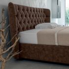 Doppelbett mit Polsterung aus Polyurethanschaum Made in Italy - Capriccio Viadurini