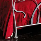 Doppelbett in Eisenfertigkeit mit konischen Beinen Zoe Viadurini