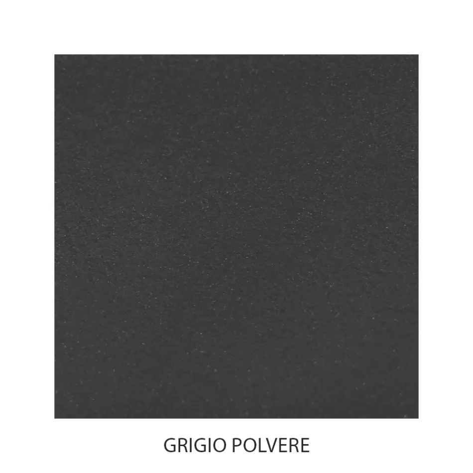 Doppelbett aus Eisen mit optionalem Fußteil, hergestellt in Italien – Lampo Viadurini