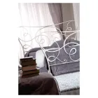 Doppelbett aus Eisen mit optionalem Fußteil, hergestellt in Italien – Lampo Viadurini