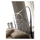 Doppelbett aus Eisen mit optionalem Fußteil, hergestellt in Italien – Lampo Viadurini