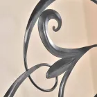 Eisen Doppelbett mit Kopfteil in Allison geschmiedete Klinge Viadurini