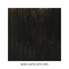 Doppelbett aus Eisen und echtem Leder, 2 Nachttische und Matratze – Gründe Viadurini