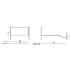 Doppelbett aus schwarz-silbernem Eisenrohr, hergestellt in Italien – Geometrie Viadurini