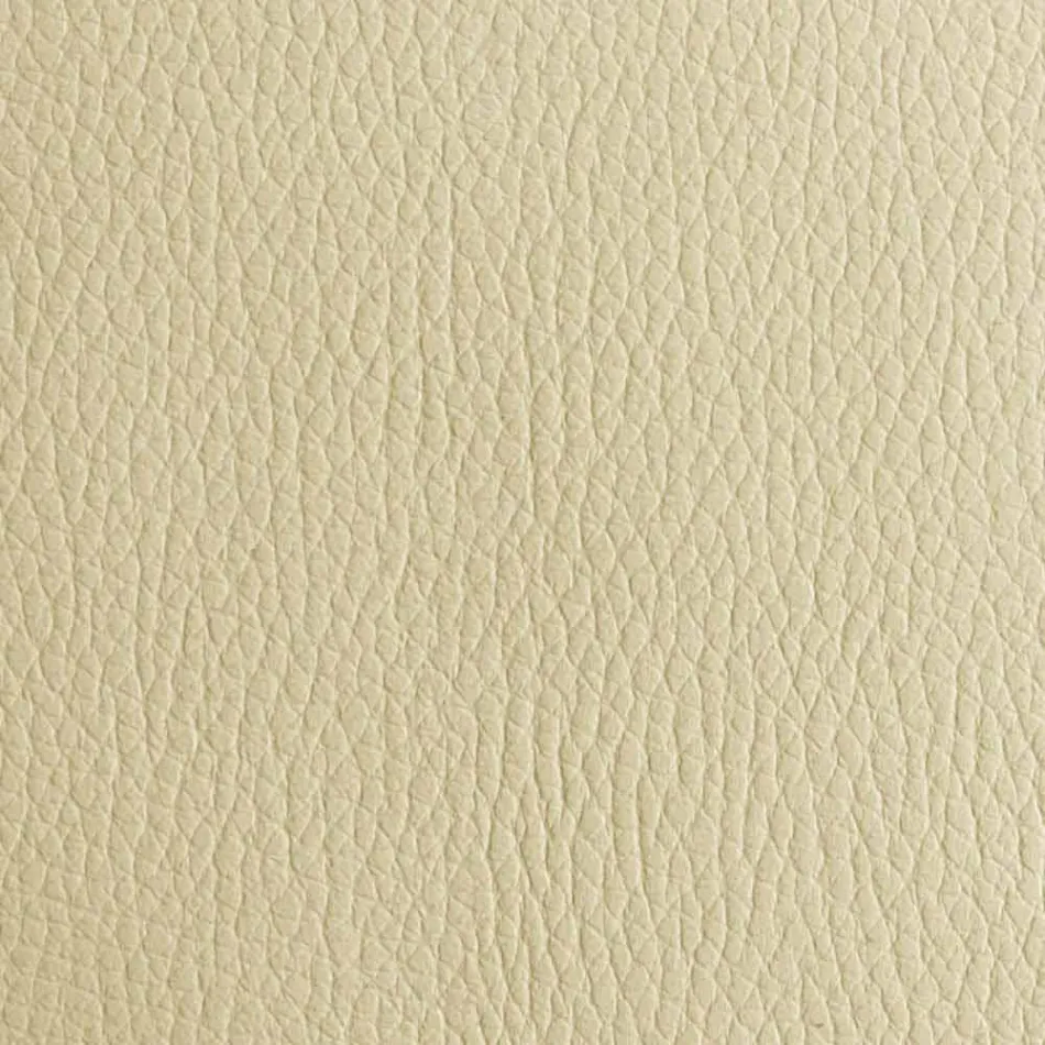 Doppelbett aus Kunstleder mit Holzfüßen Made in Italy - Perzio Viadurini