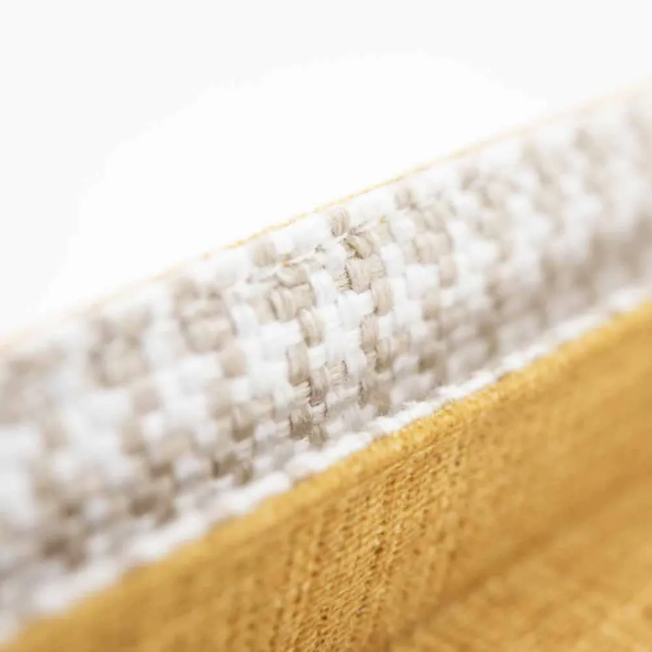 Doppelbett aus Stoff mit Metallfüßen Made in Italy - Glorio Viadurini