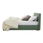 Doppelbett aus Stoff oder Kunstleder mit Stauraum Made in Italy – Etoile Viadurini