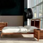 Made in Italy Doppelbett mit Didimo Massivholz Nussbaum Viadurini