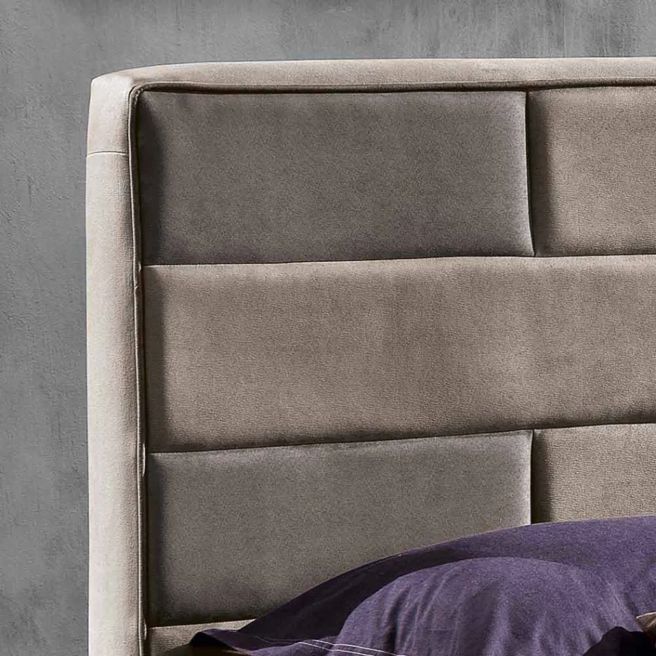 Modernes Doppelbett mit Aufbewahrungsbox 160x190 / 200 cm Gin Viadurini