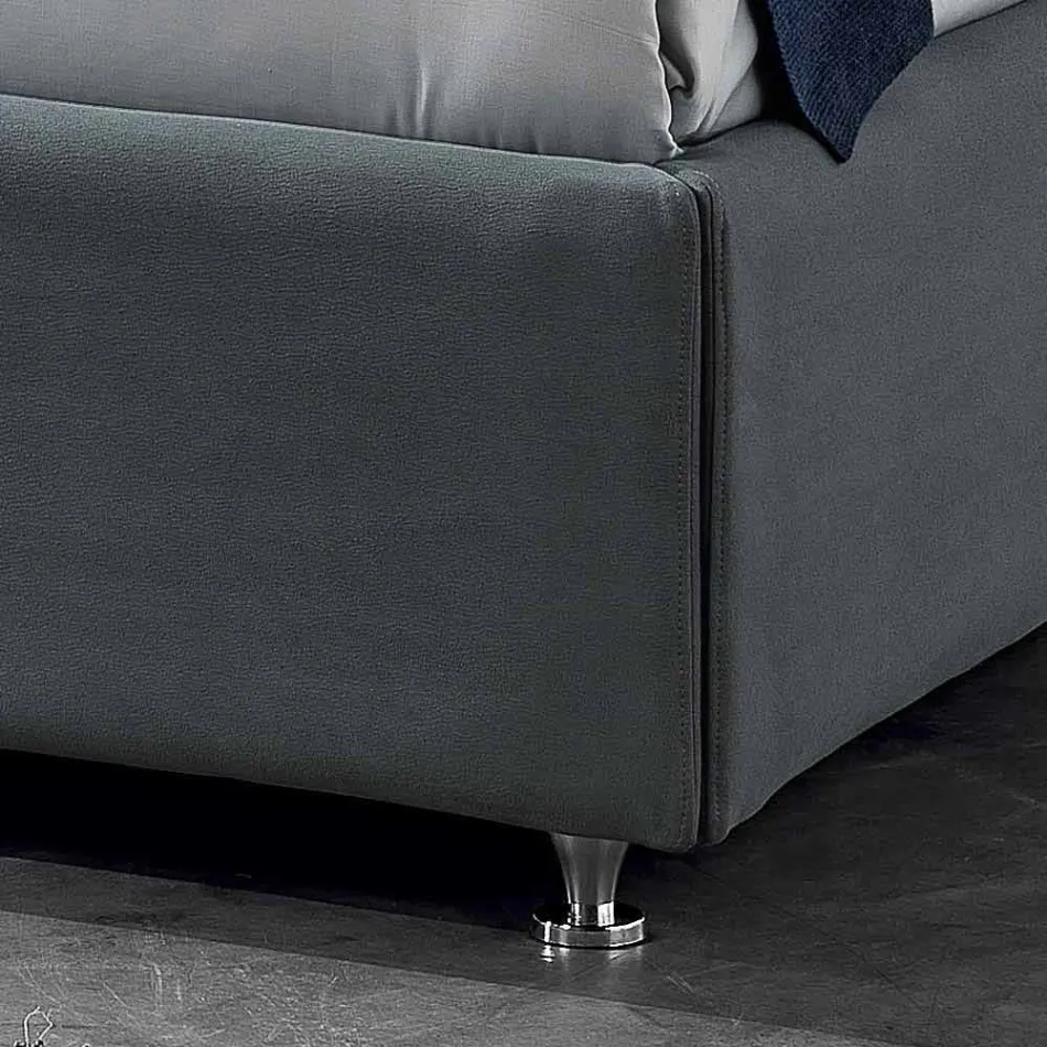 Modernes gepolstertes Doppelbett mit Liftbox 160x190 / 200cm Mia Viadurini