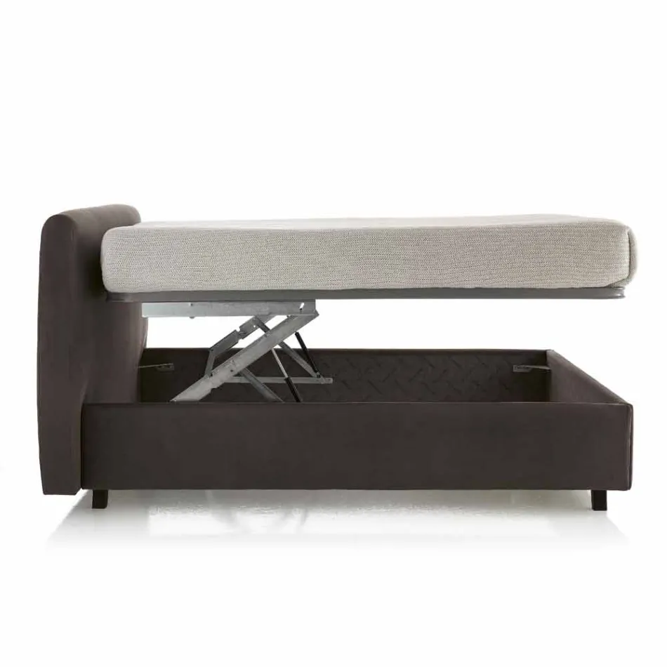 Modernes gepolstertes Doppelbett mit Liftbox 160x190 / 200cm Mia Viadurini