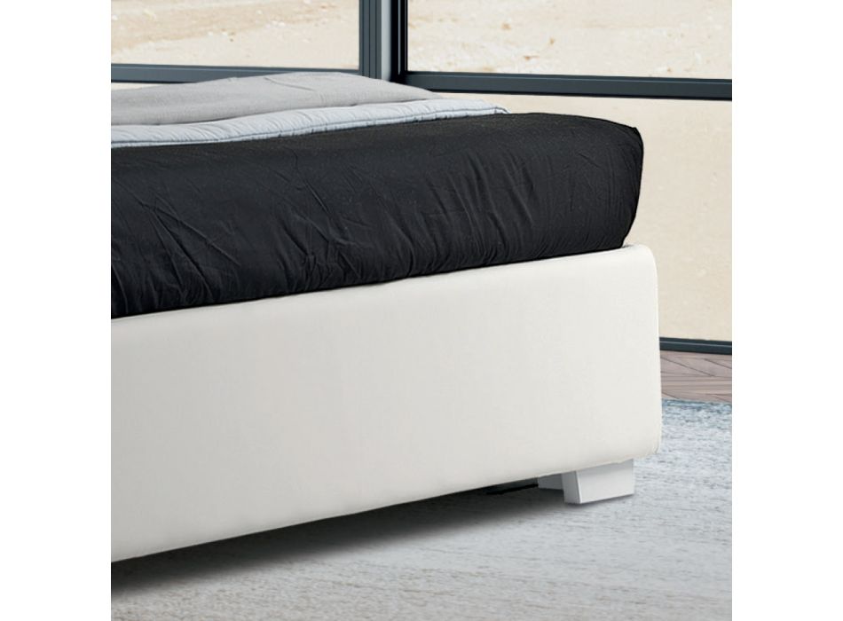 Modernes Doppelbett aus Ecoleather mit Contentiore - Ozzano