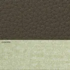 Modernes Doppelbett aus Kunstleder und Stoff Made in Italy - Zeldo Viadurini