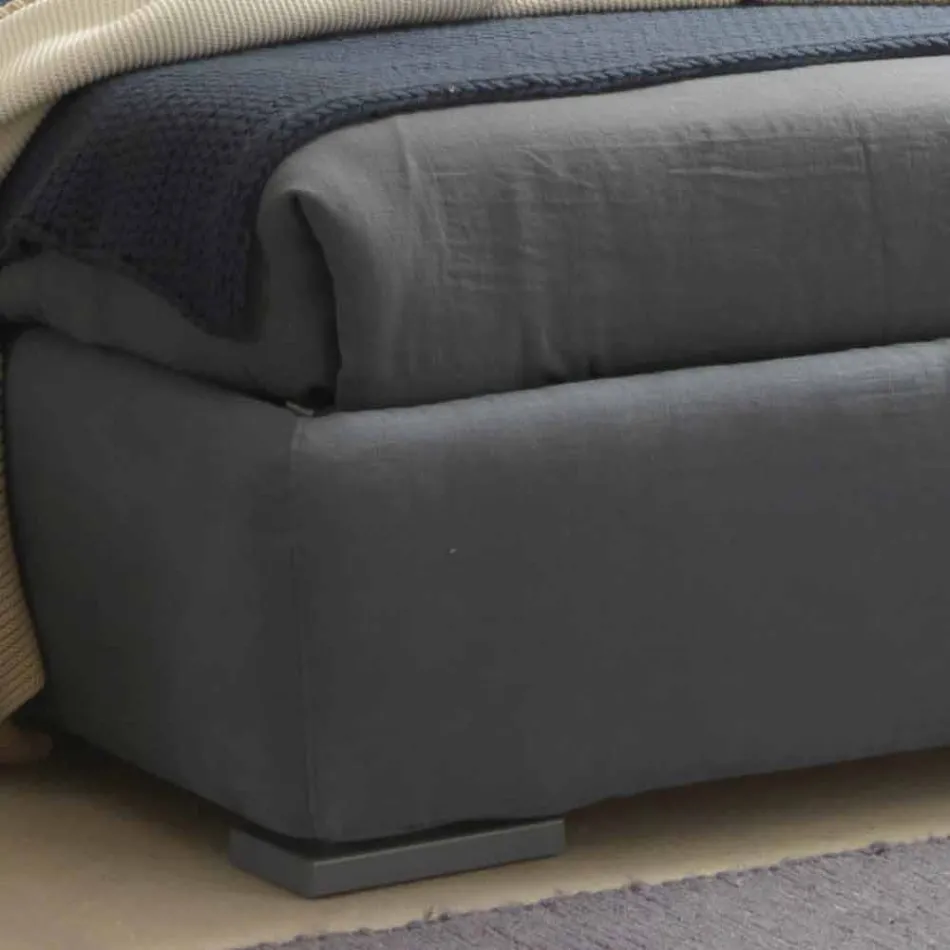 Doppelbett ohne Box, zeitgemäßes Design, Iorca von Bolzan Viadurini