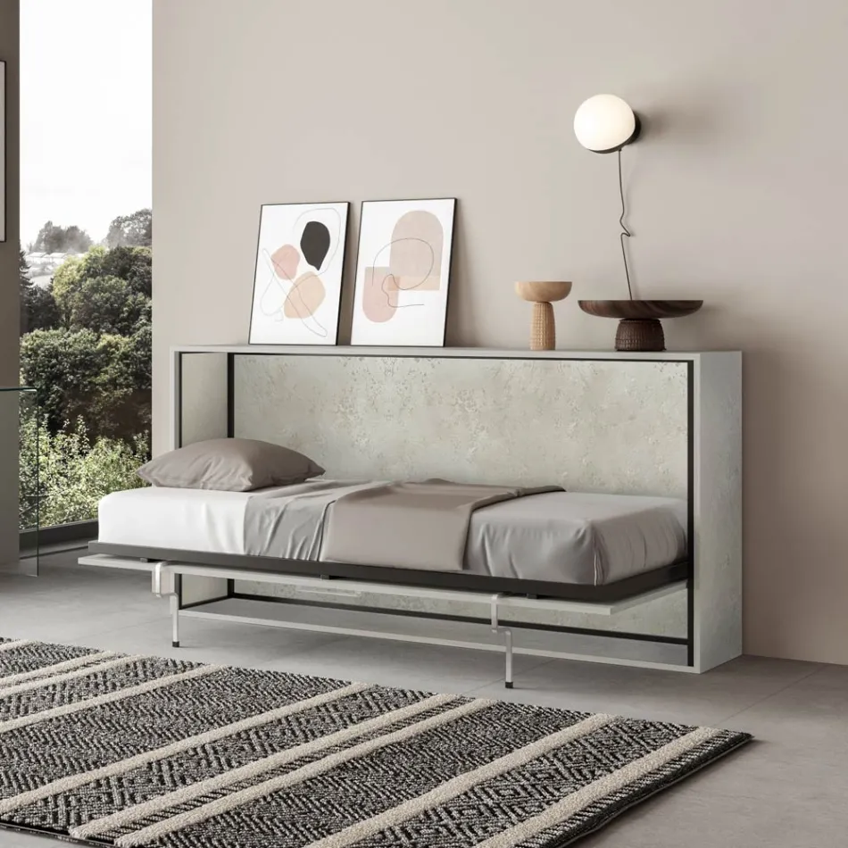 Horizontales Klappbett, Made in Italy – Collaborative Viadurini
