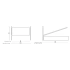 Einzelbett mit optionalem Stauraum, hergestellt in Italien – Ciccio Viadurini