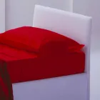 Einzelbett mit Kopfteil, Eisen- und Holzstruktur Line by Bolzan Viadurini