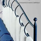 Einzelbett im Schmiedeeisen Amethyst Viadurini