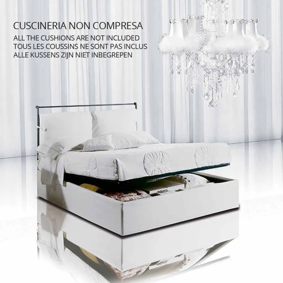 Einzelbett im Schmiedeeisen Hephaestus Viadurini