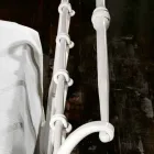 Einzelbett aus Schmiedeeisen voll Amanda gefertigt, made in Italy Viadurini