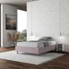 Queensize-Bett 140 x 200 cm, bezogen mit Mikrofaser, hergestellt in Italien – Athlete Viadurini