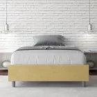 Queensize-Bett 140 x 200 cm, bezogen mit Mikrofaser, hergestellt in Italien – Athlete Viadurini
