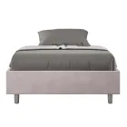 Queensize-Bett 140 x 200 cm, bezogen mit Mikrofaser, hergestellt in Italien – Athlete Viadurini