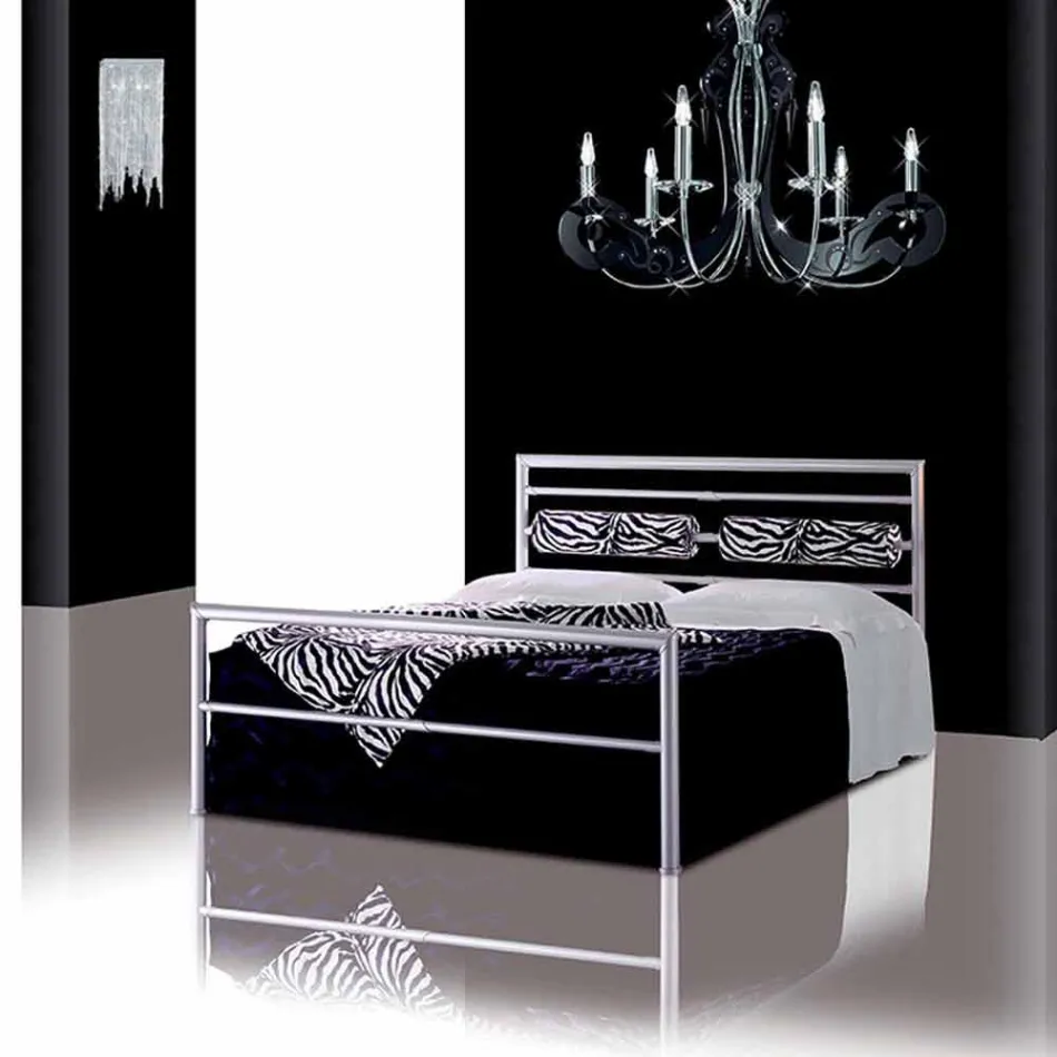 Ein Bett und einen halben Quadratmeter Schmiedeeisen Dionysus Viadurini