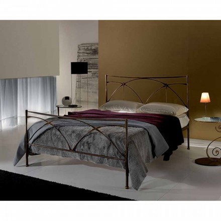 Ein Bett und einen halben Quadratmeter Schmiedeeisen Persephone Viadurini