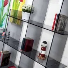 Bücherregal Sfera3 L180 x H180 x P30 cm, hergestellt in Italien Viadurini