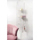 Wandbücherregal in transparentem Plexiglas Design bis zu 4 Elemente - Trezza Viadurini