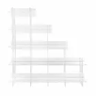 Sfera3 transparentes Wand Bücherregal L180 x H180 x P30 cm, hergestellt in Italien Viadurini