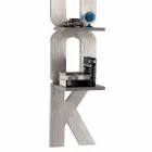 Wand Bücherregal mit einem handgefertigten Design in Italien 3 Nicla Regale Viadurini