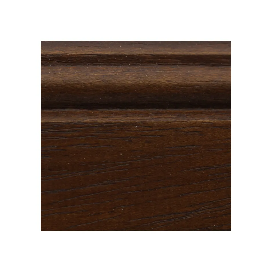 Hohes Bücherregal mit Holzstruktur und offenen Fächern, hergestellt in Italien – Fauno Viadurini