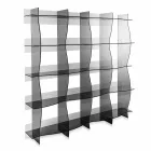 Freistehender Bücherschrank / moderne Designwand Pam Fumé, made in Italy Viadurini