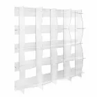 Freistehender Bücherschrank / wandmontiertes modernes Design Pam transparent Viadurini