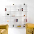 Freistehender Bücherschrank / wandmontiertes modernes Design Pam transparent
