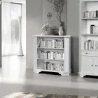 Bücherregal mit 3 offenen Fächern aus furniertem Holz, hergestellt in Italien – Epona Viadurini