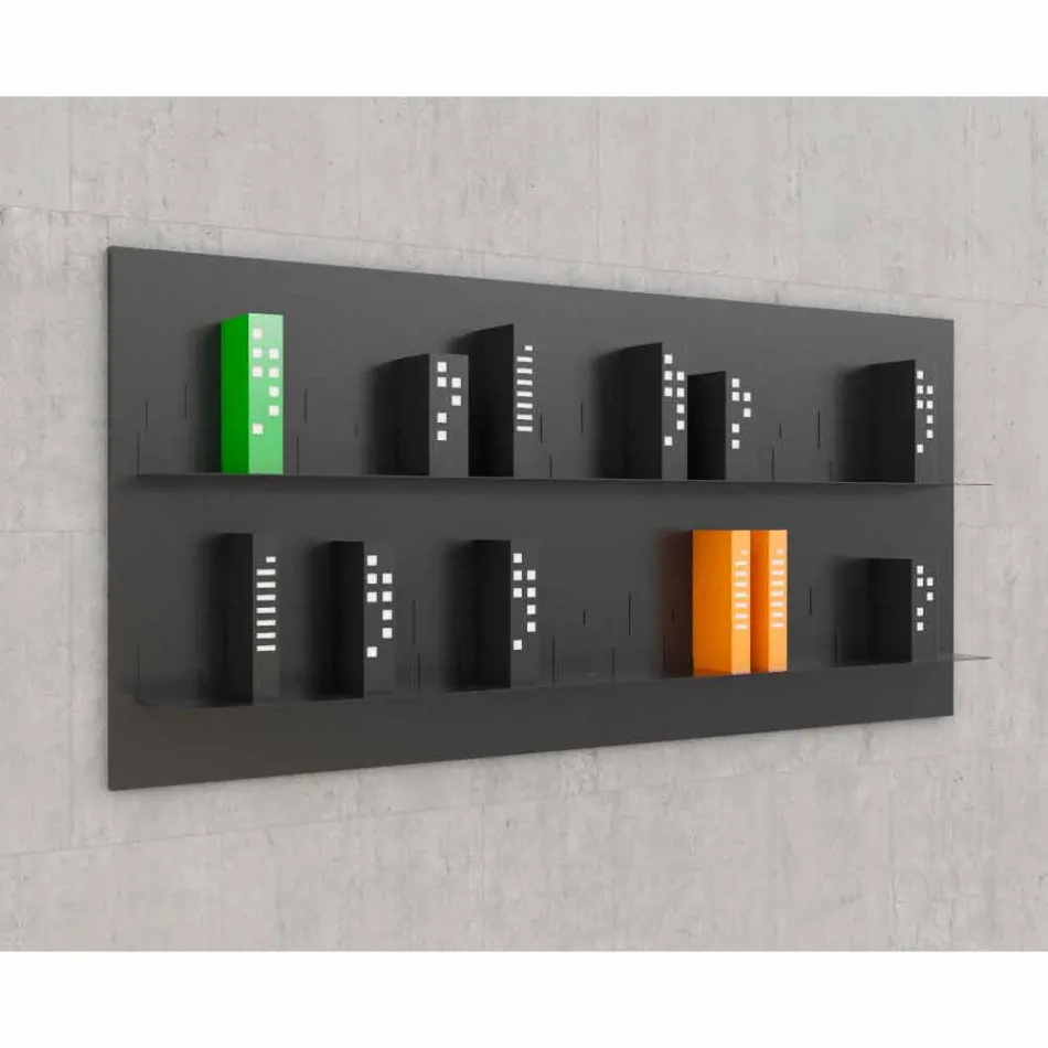 Bibliothek zu hängen Skyline 186x86 Mabele Viadurini