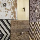 Bücherregal für Wohnzimmer aus Mangoholz und recycelten Homemotion-Türen - Auriel Viadurini